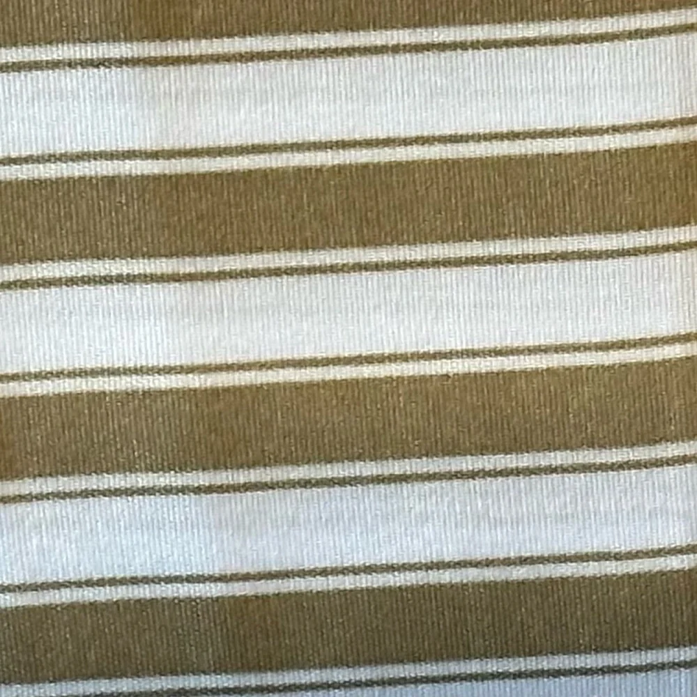 Traditional At Home 4 pc Twin Sheet Set Taupe and white stripes.